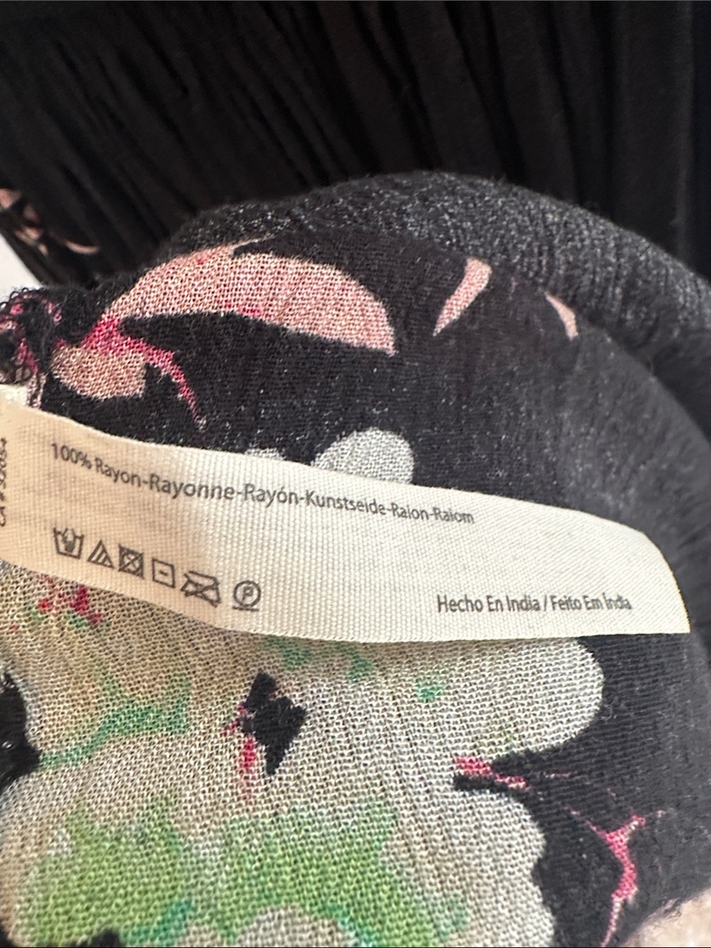 Free People Black Floral Smocked Maxi Dress with Spaghetti Straps - Picture 11 of 11